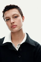 Oversized Polo Sweatshirt