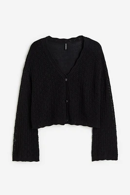 H&M+ Pointelle-knit Cardigan