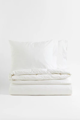 Cotton Percale King/Queen Duvet Cover Set