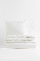 Parure de couette lit double en percale coton