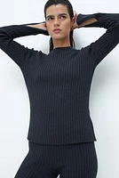 Rib-knit Top