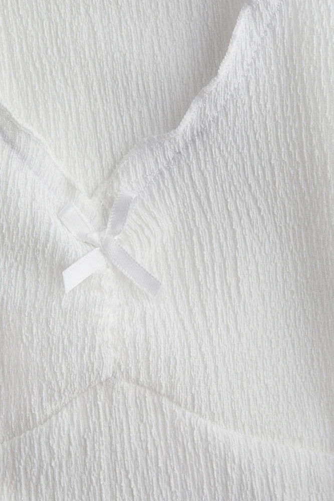 Camisole en jersey froissé