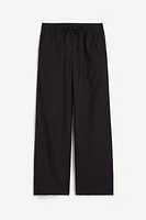 Linen-blend Pull-on Pants