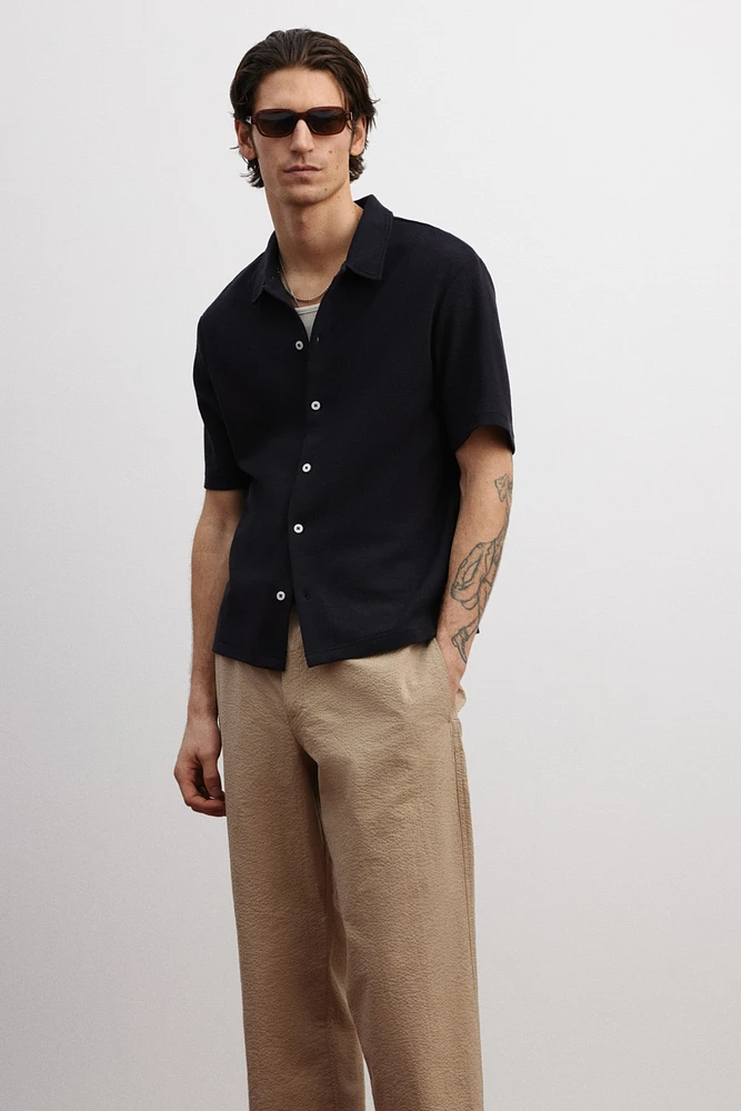 Chemise Coupe Classique en jersey manches courtes