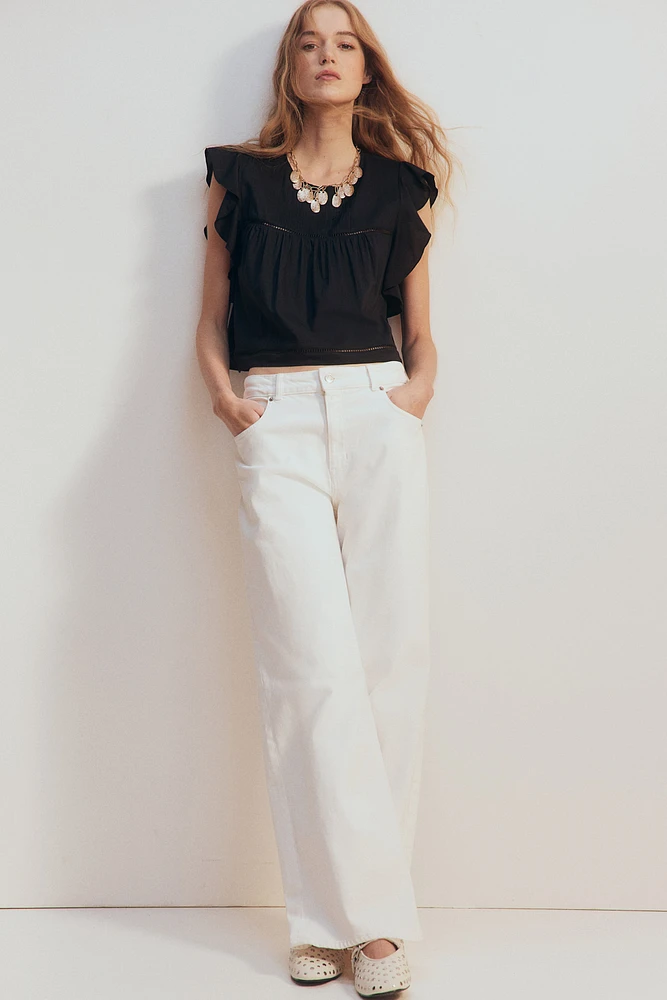 Blouse à manches volant