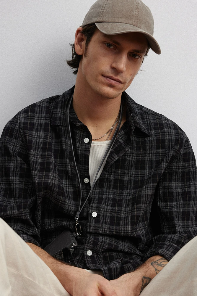Chemise texturée ample