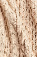 Wool-Blend Cable-Knit Sweater