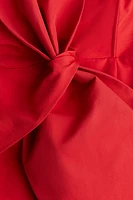 Bow-Front Pencil Dress