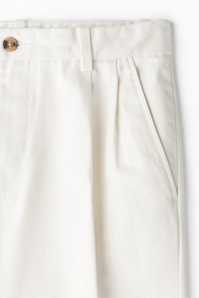 Regular-Fit Crease-Leg Chinos