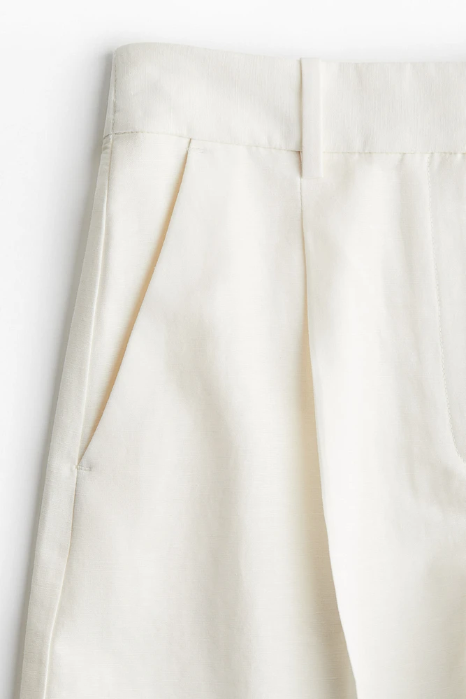 Short en lin mélangé