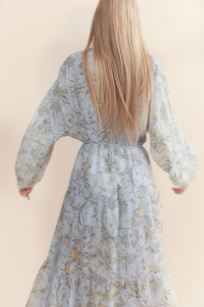 Oversized Crinkled Dress