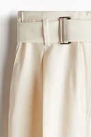 Wide Pants with Belt