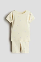 Snug Fit Printed Cotton Pajamas