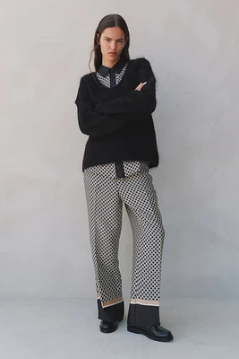 Pantalon à taille élastique
