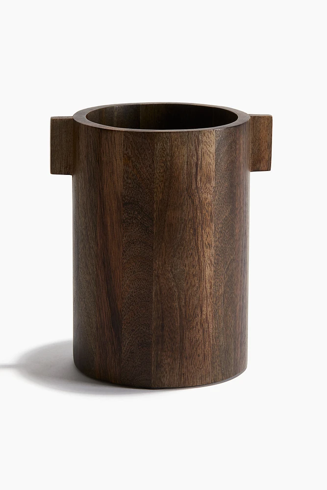 Mango Wood Utensil Holder