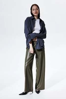 Wide Coated Joggers