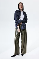 Wide Coated Joggers