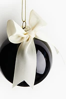 Glass Christmas Ornament with Bow