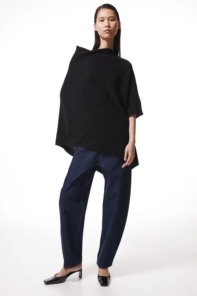 Fine-knit Cashmere-blend Poncho