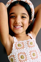 Cotton Crochet-Look Dress