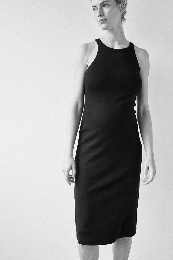 MAMA Ribbed Jersey Dress