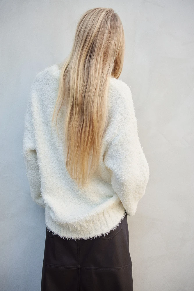 Fluffy-Knit Sweater