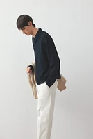 Regular-Fit Crease-Leg Chinos