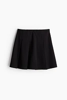 Pleated Jersey Skirt