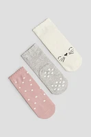 3-pack Non-slip Socks