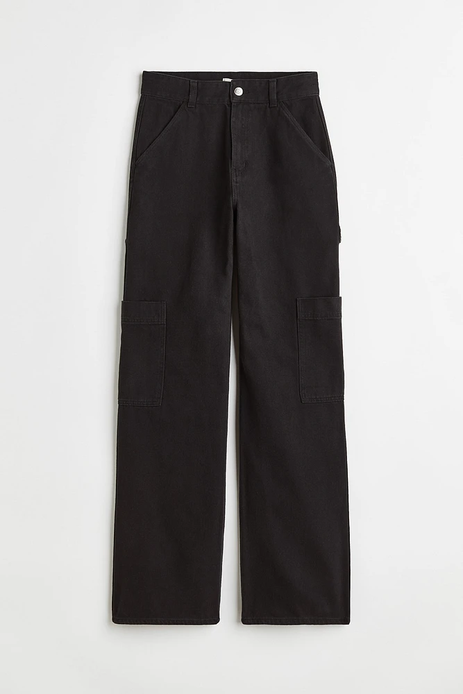 Wide-leg Cargo Pants