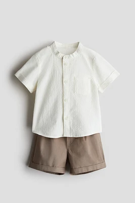 2-Piece Shirt and Shorts Set