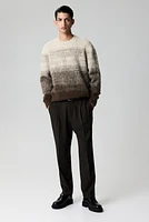 Regular Fit Fuzzy Sweater