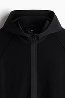 Regular-Fit Jersey Hooded Jacket