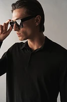 Slim Fit Wool Polo Shirt