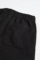 Regular Fit Cotton Twill Pull-on Pants