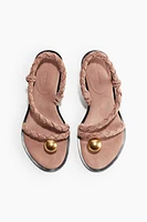 Heeled Suede Sandals