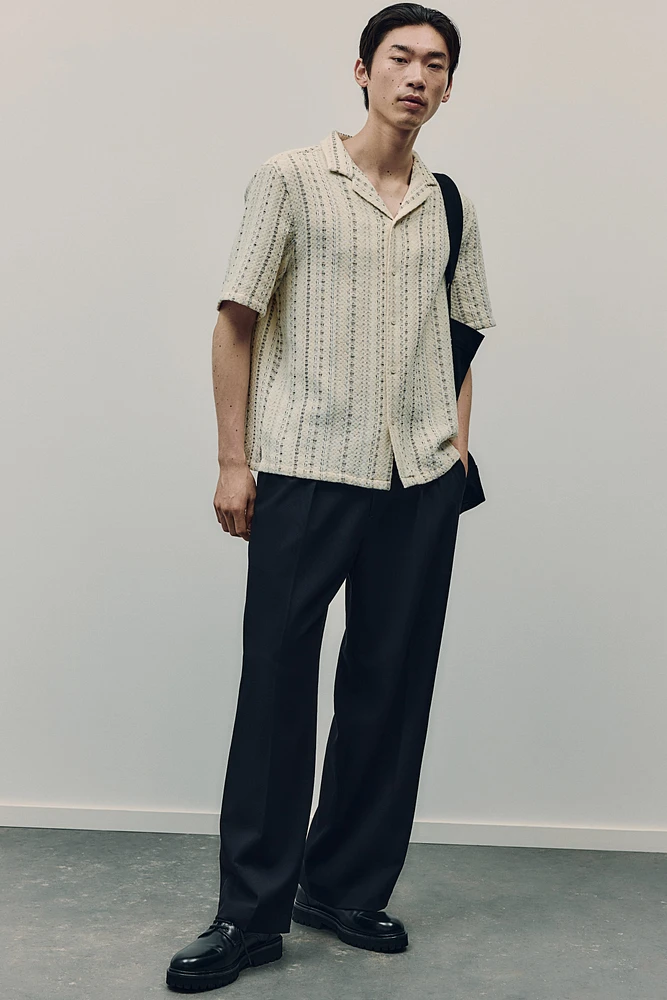 Regular Fit Textured Resort Shirt