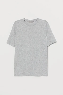 Silk-blend T-shirt