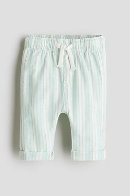 Linen-Blend Joggers