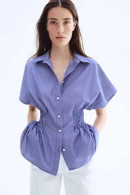 Smocked-Waist Shirt