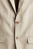 Slim Fit Linen Jacket