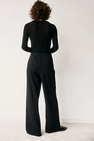 Wide-Leg Jersey Pants