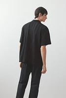 Loose-Fit Waffled Resort Shirt
