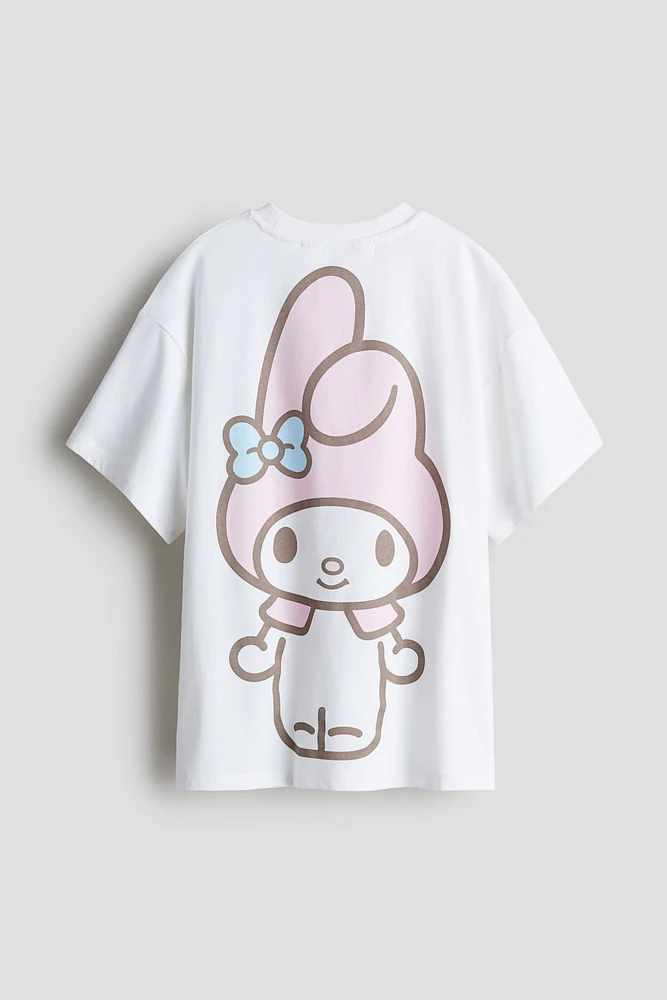 T-shirt ample à motifs imprimés