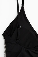 Padded-Cup Drawstring-Detail Swimsuit