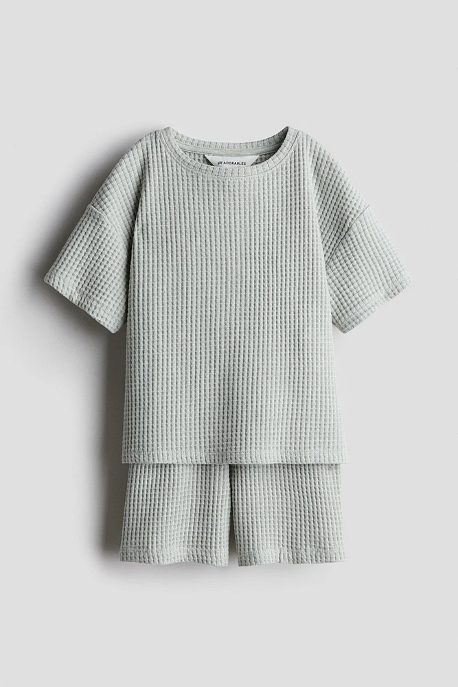 Ensemble 2 pièces en jersey gaufré