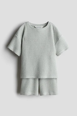 Ensemble 2 pièces en jersey gaufré