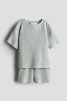 Ensemble 2 pièces en jersey gaufré