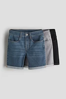 3-pack Denim Shorts