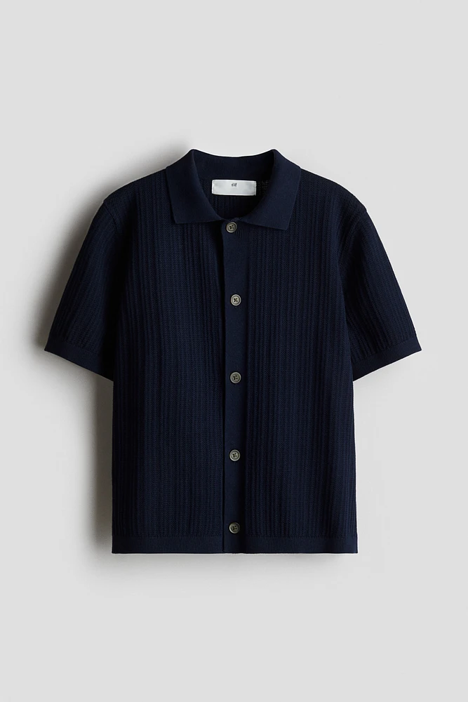 Textured-Knit Shirt